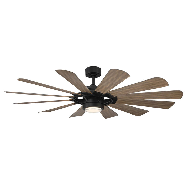 Modern Forms Fans Canada - FR-W2201-65L27MBBW - 65" Ceiling Fan - Wynd Mill - Matte Black/Barn Wood
