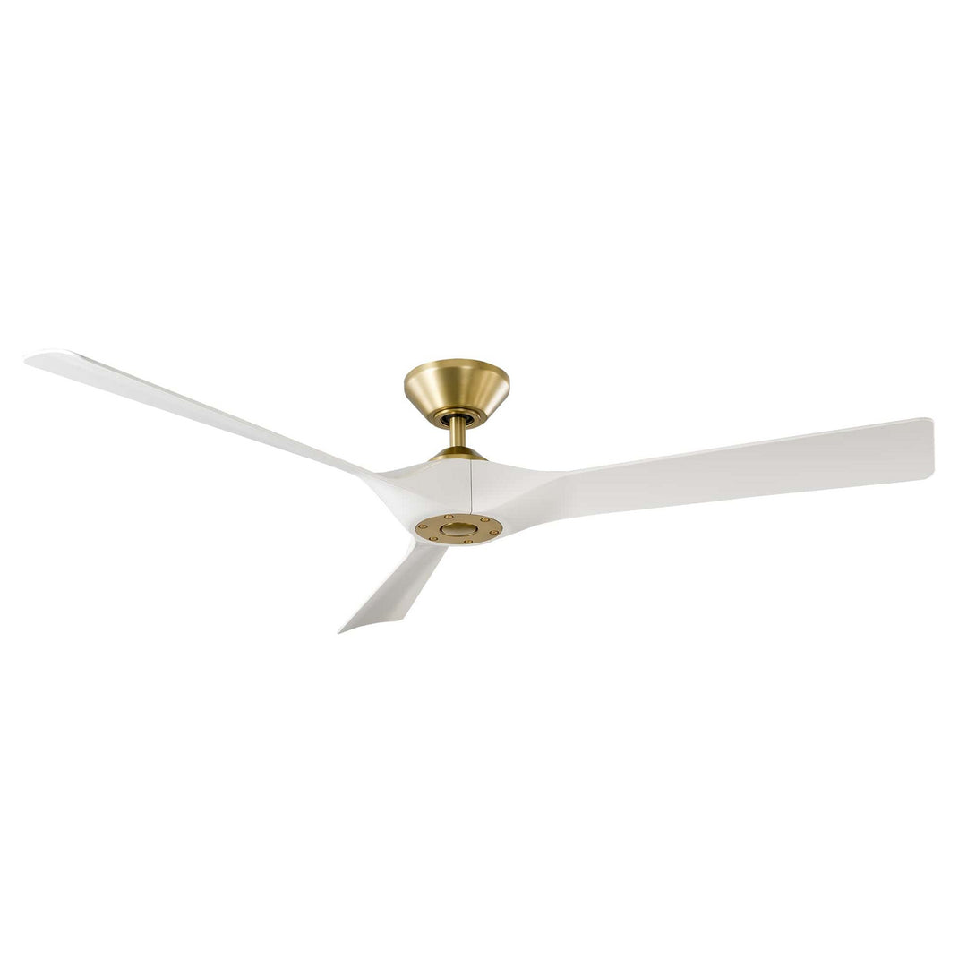 Modern Forms Fans Canada - FR-W2204-58-SB/MW - 58" Ceiling Fan - Torque - Soft Brass/Matte White
