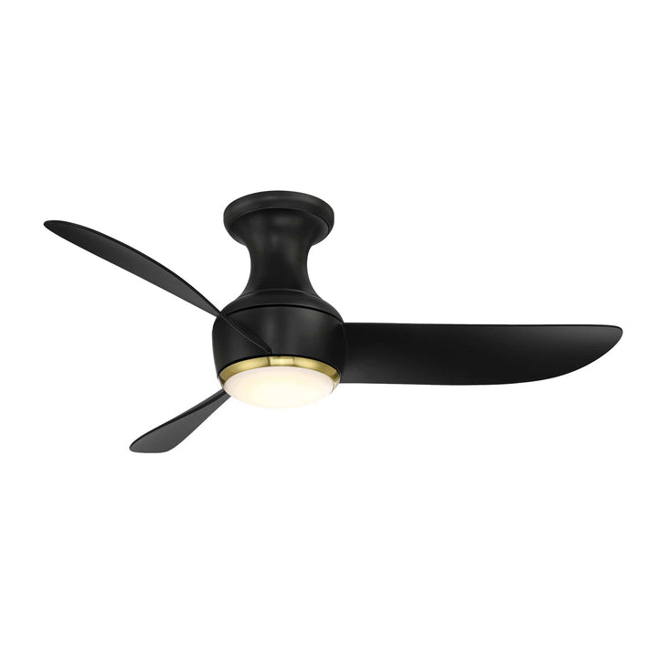 Corona 44"Ceiling Fan in Soft Brass/Matte Black - available from The Lighting Shoppe, trusted by Canadian homeowners