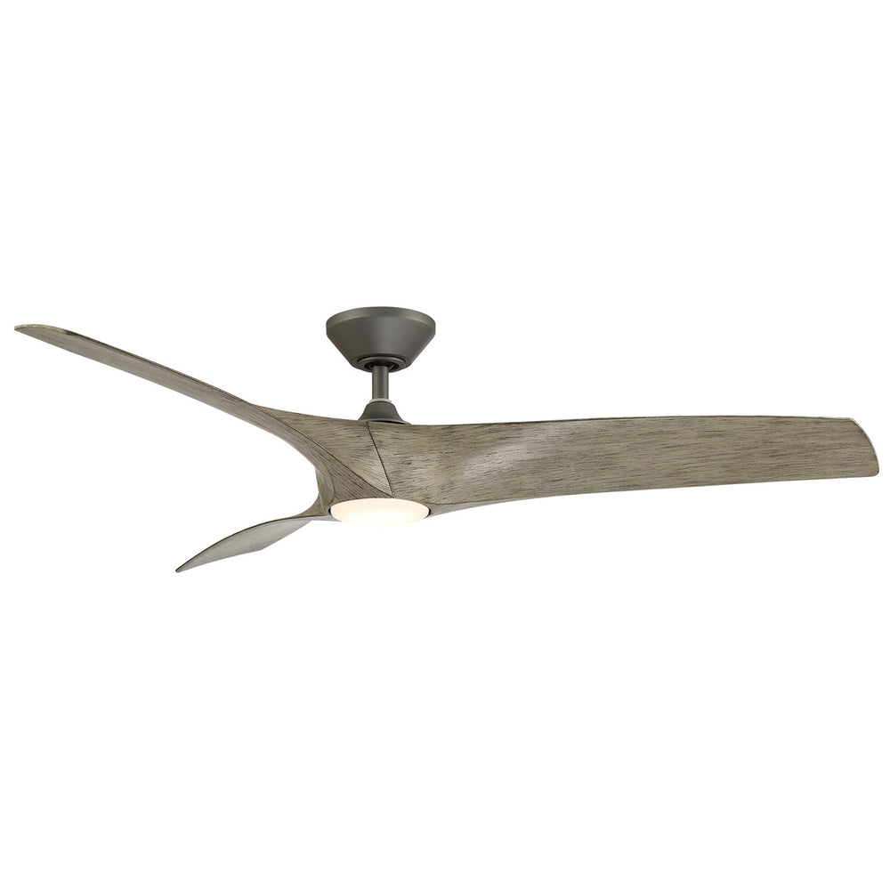 Zephyr 62"Ceiling Fan in Graphite/Weathered Wood - available from The Lighting Shoppe, trusted by Canadian homeowners