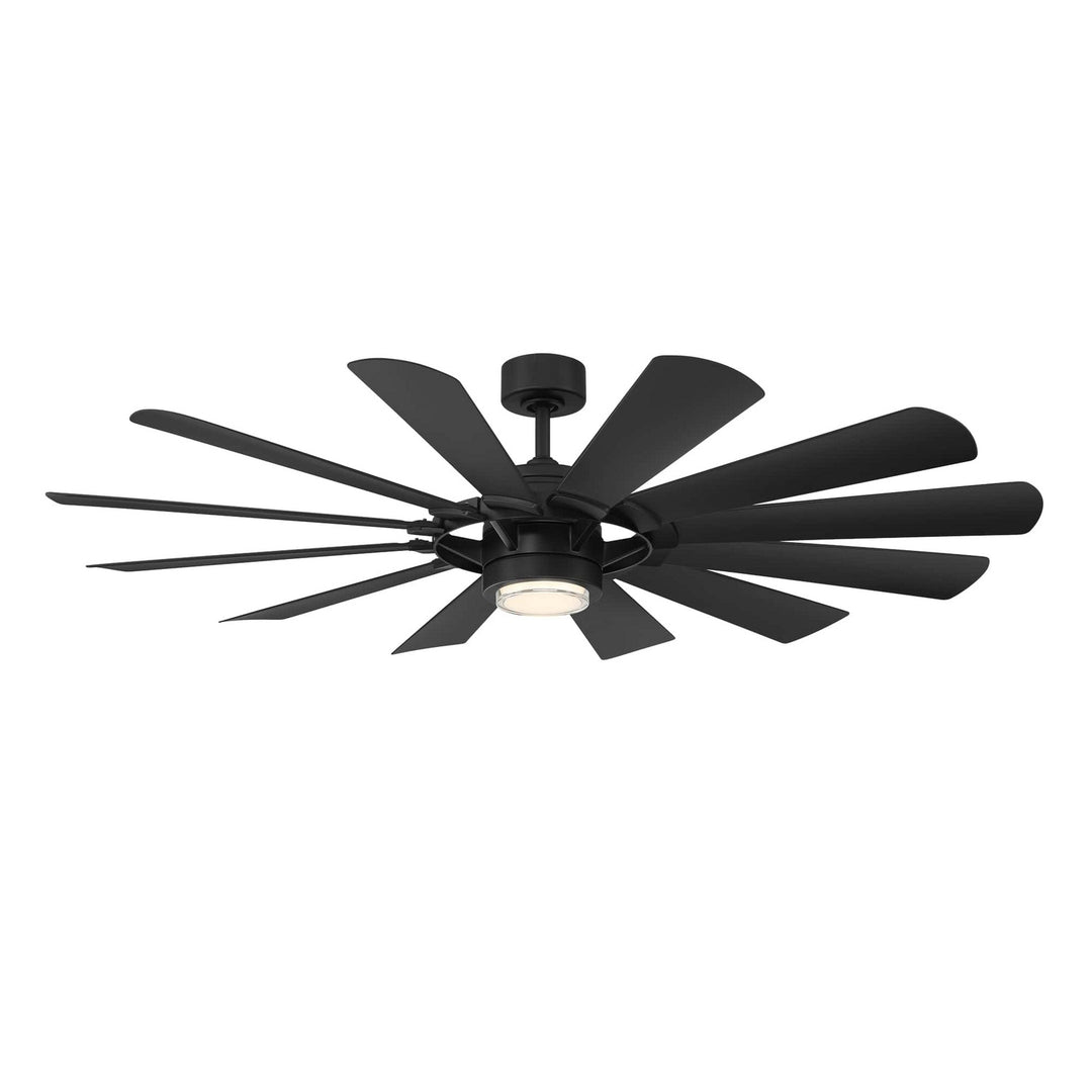 Wynd Mill 65"Ceiling Fan in Matte Black - available from The Lighting Shoppe, trusted by Canadian homeowners