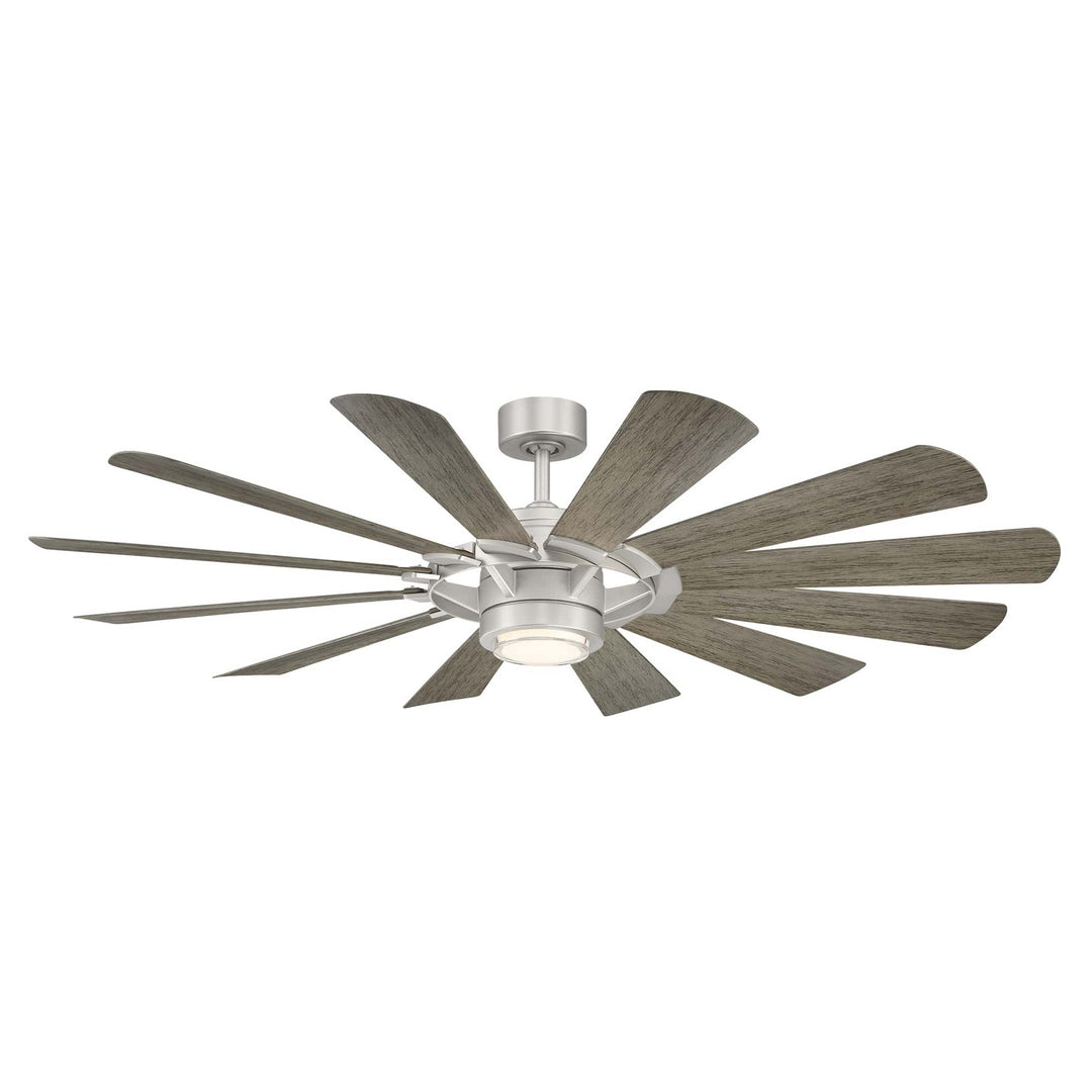 Wynd Mill 65"Ceiling Fan in Steel/Weathered Wood - available from The Lighting Shoppe, trusted by Canadian homeowners