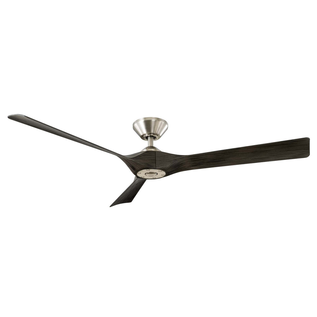 Torque 58"Ceiling Fan in Brushed Nickel/Ebony - available from The Lighting Shoppe, trusted by Canadian homeowners