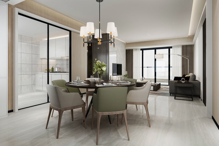 Savoy House - 1-1630-5-143 - Five Light Chandelier - Brody - Matte Black with Warm Brass Accents