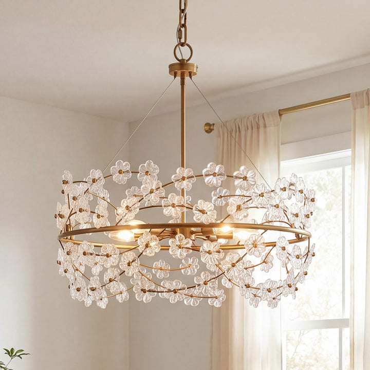 Savoy House - 1-1727-5-322 - Five Light Chandelier - Camille - Warm Brass
