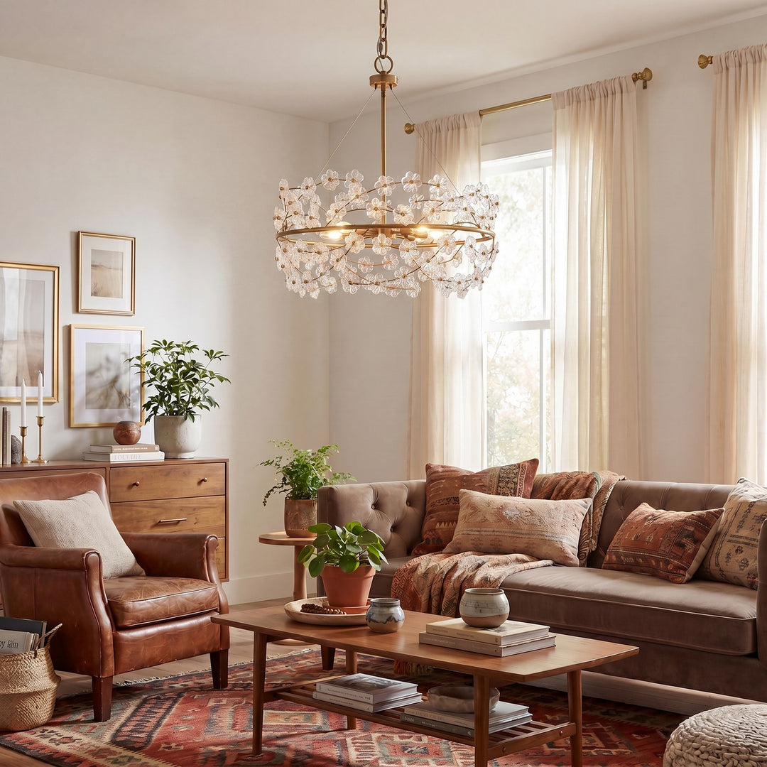 Savoy House - 1-1727-5-322 - Five Light Chandelier - Camille - Warm Brass