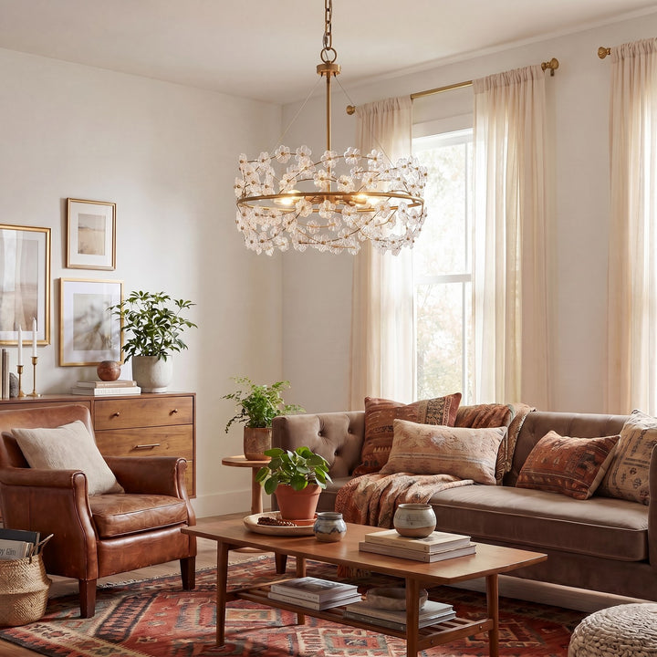 Savoy House - 1-1727-5-322 - Five Light Chandelier - Camille - Warm Brass