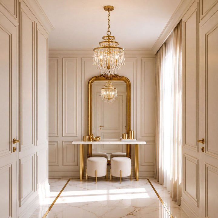 Savoy House - 1-1865-3-322 - Three Light Mini Chandelier - Luna - Warm Brass