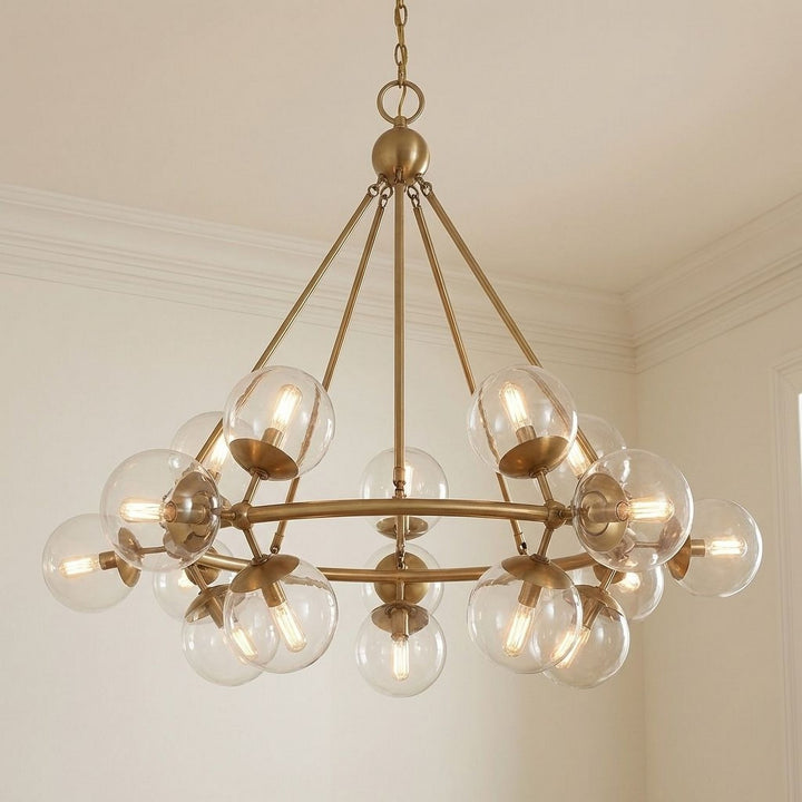 Savoy House - 1-1932-15-322 - 15 Light Chandelier - Orion - Warm Brass