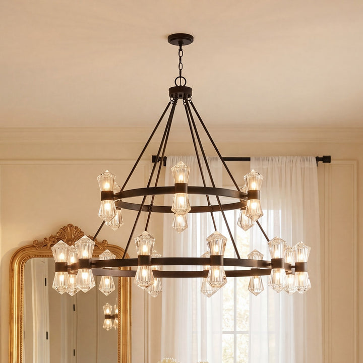 Savoy House - 1-1938-36-89 - LED Chandelier - Dryden - Matte Black