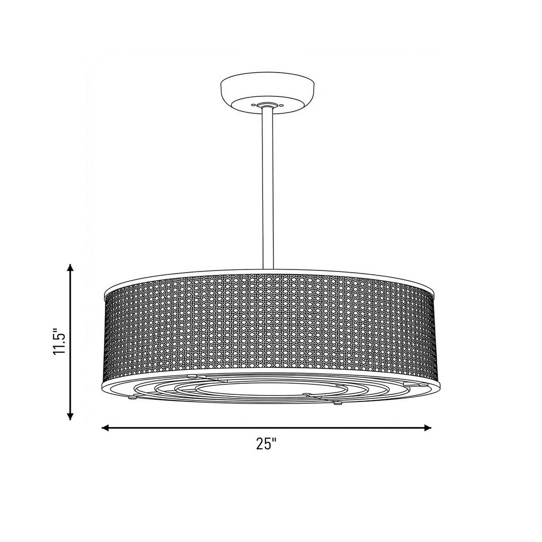 Savoy House - 25-FD-1650-322 - LED Fan D'Lier - Astoria - Warm Brass