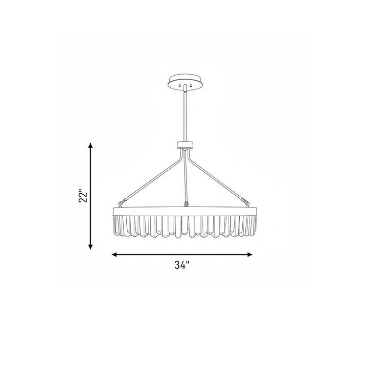 Savoy House - 7-1621-53-322 - LED Pendant - Landon - Warm Brass