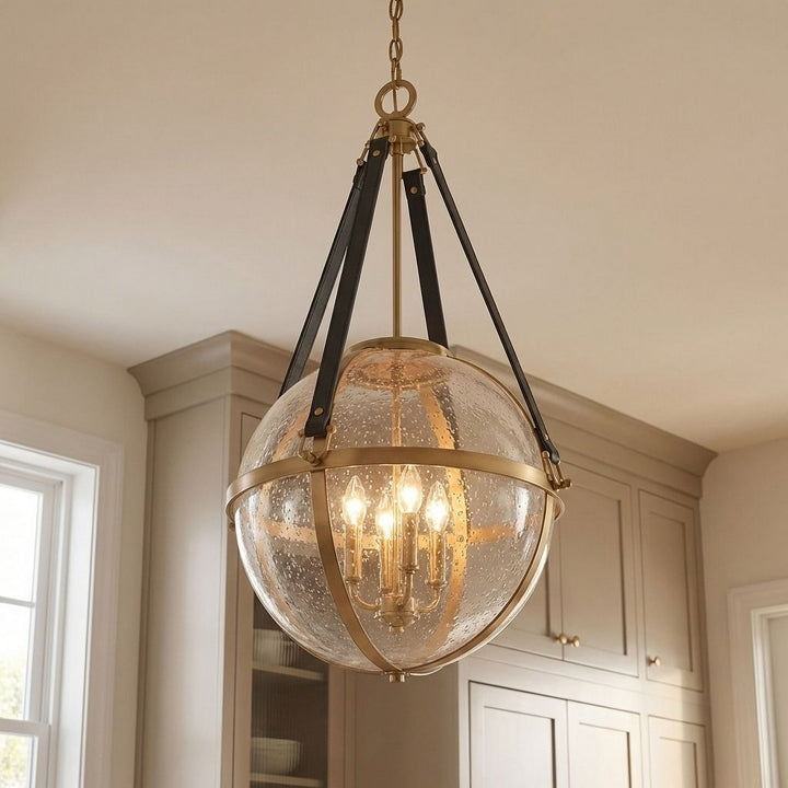 Savoy House - 7-1836-4-322 - Four Light Pendant - Bozeman - Warm Brass