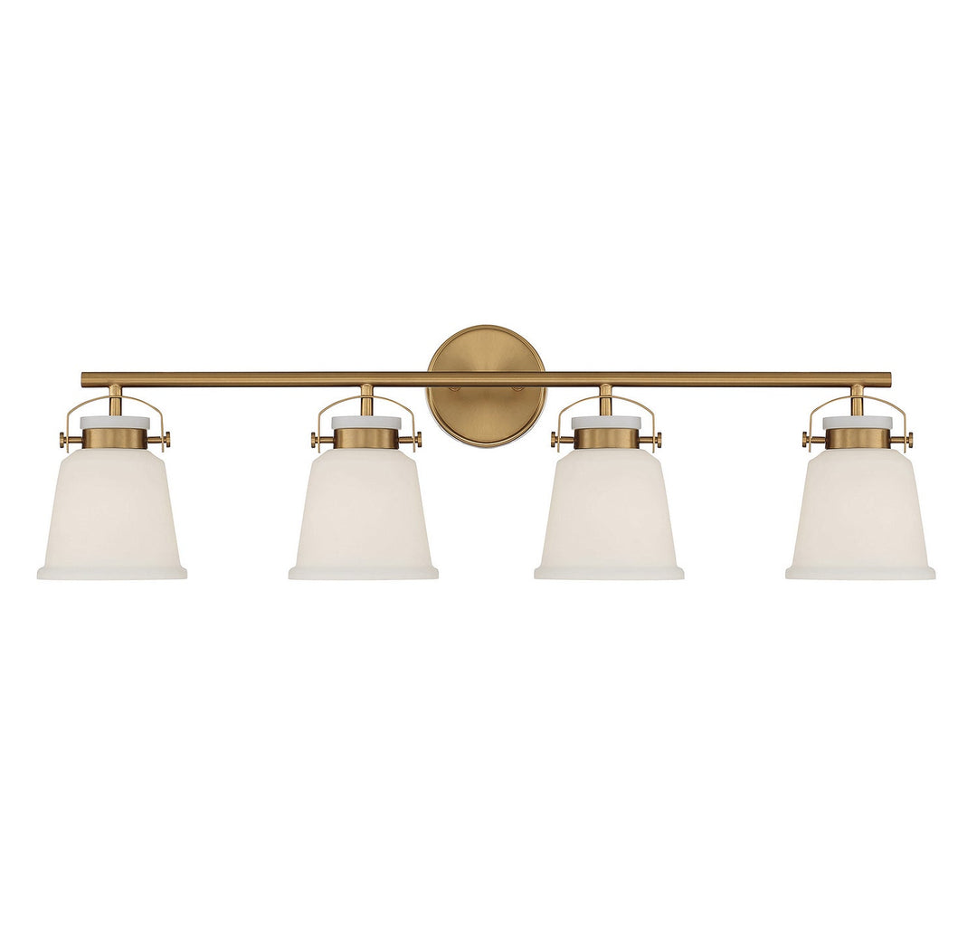 Kaden Four Light Bathroom Vanity in Warm Brass Savoy House