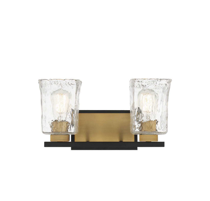 Savoy House - 8-1720-2-143 - Two Light Bathroom Vanity - Sidney - Matte Black w/Warm Brass