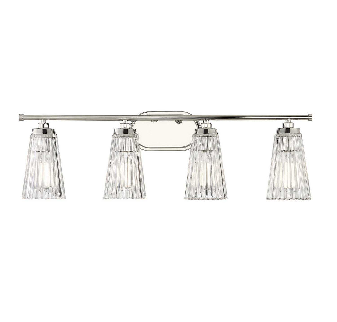 Chantilly Four Light Bathroom Vanity in Polished Nickel Savoy House