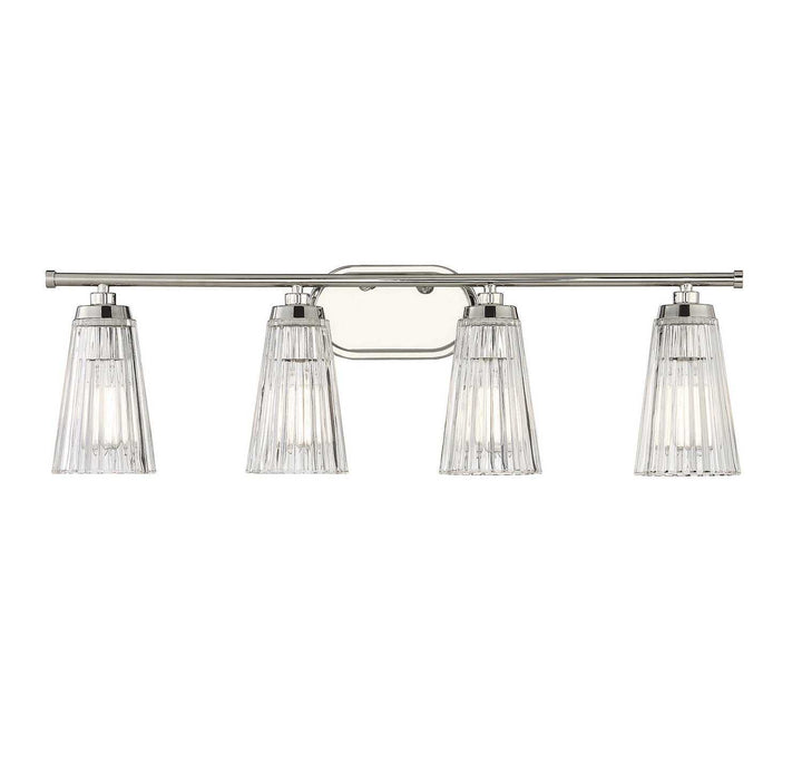 Savoy House - 8-1745-4-109 - Four Light Bathroom Vanity - Chantilly - Polished Nickel