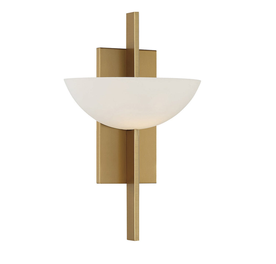 Fallon One Light Wall Sconce in Warm Brass Savoy House