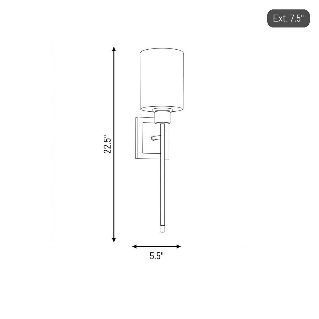 Savoy House - 9-1645-1-143 - One Light Wall Sconce - Alvara - Matte Black with Warm Brass Accents