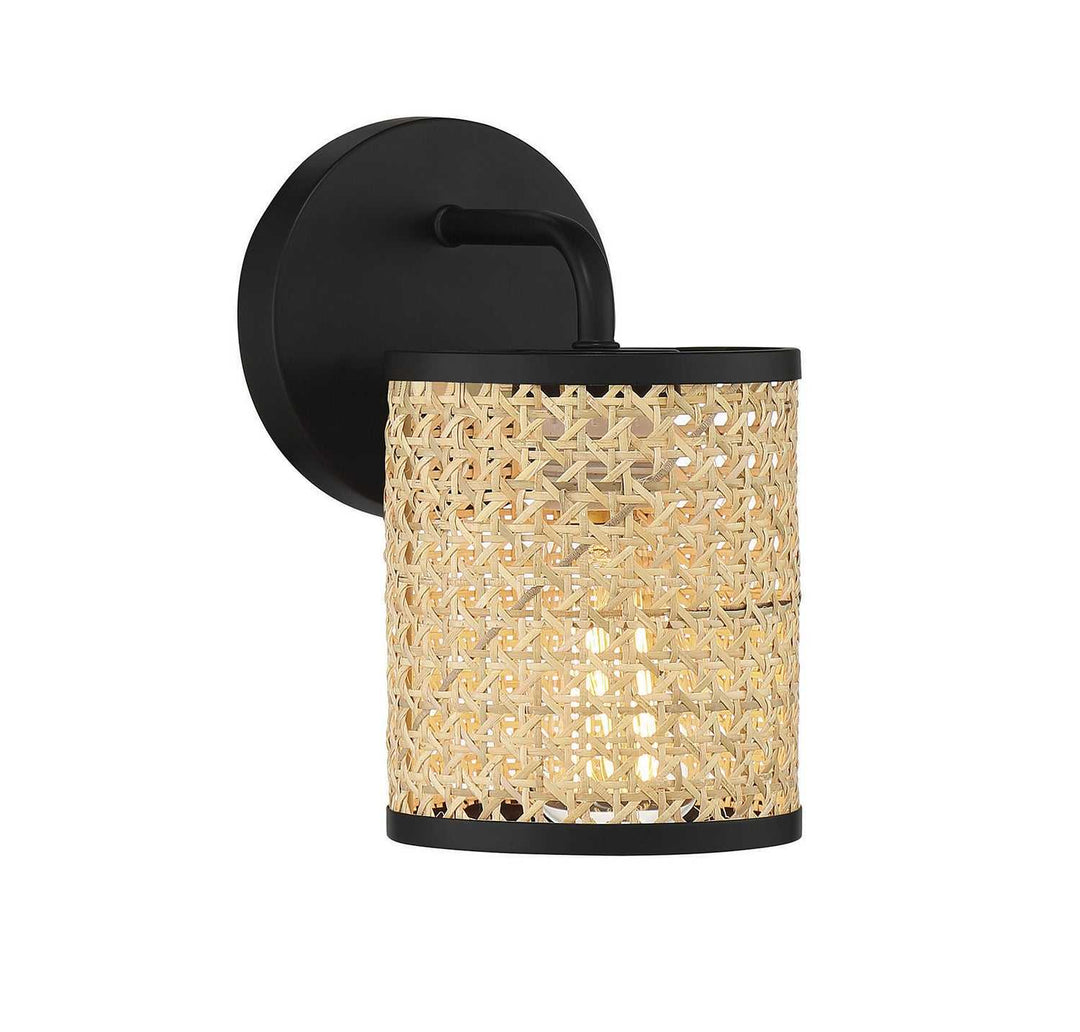 Jaylar One Light Wall Sconce in Matte Black Savoy House