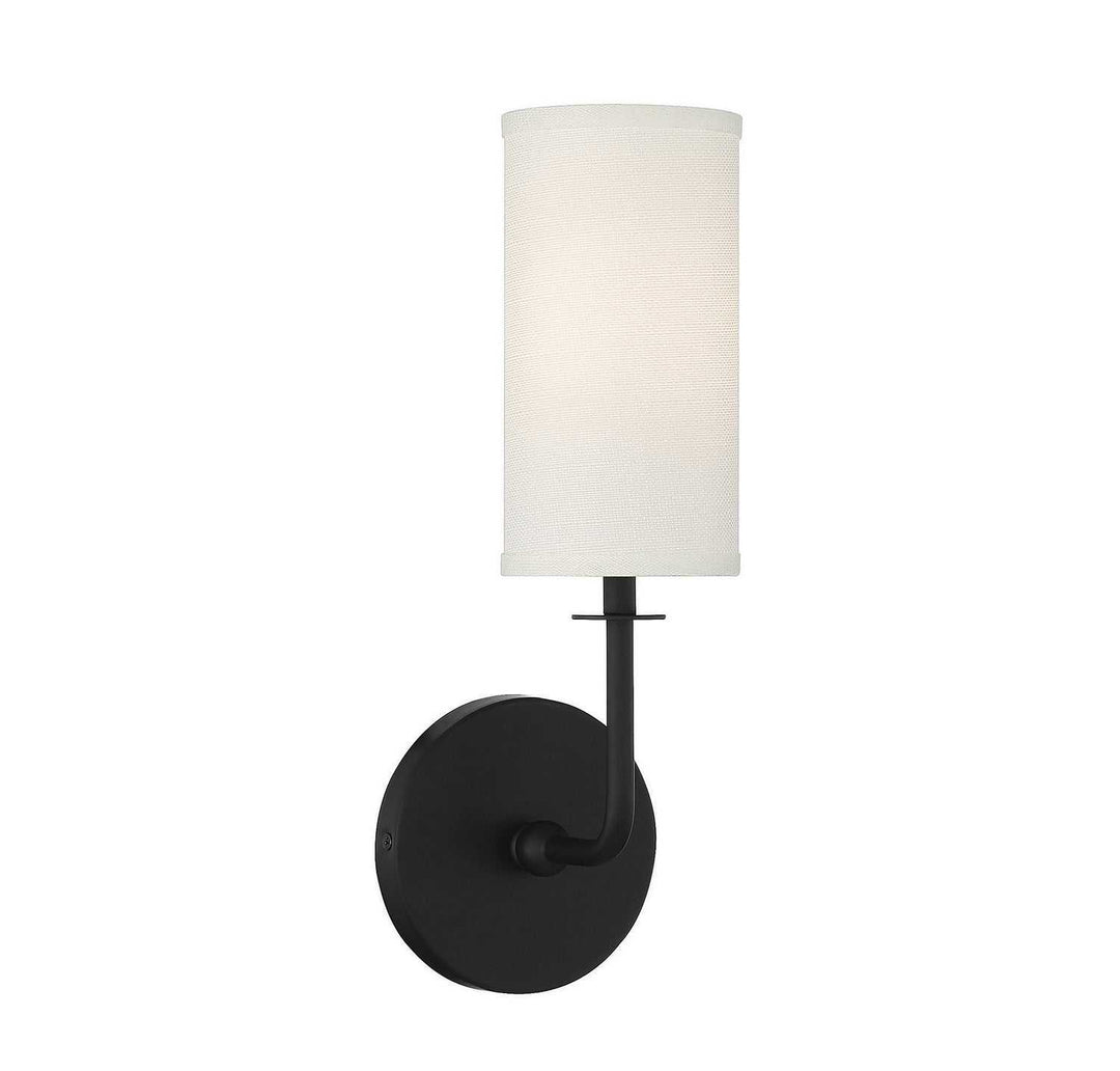 Powell One Light Wall Sconce in Matte Black Savoy House