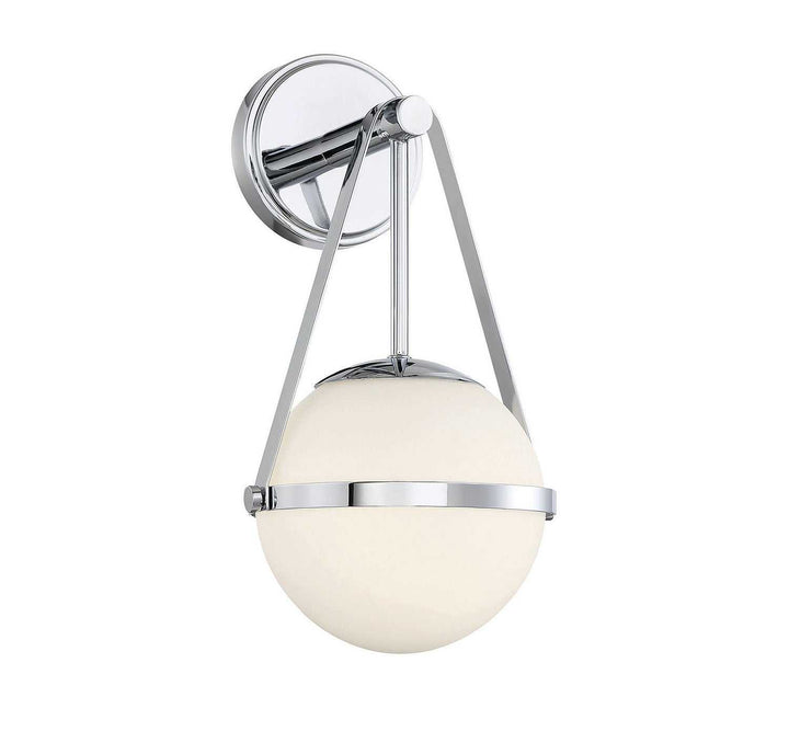 Polson One Light Wall Sconce in Polished Chrome Savoy House