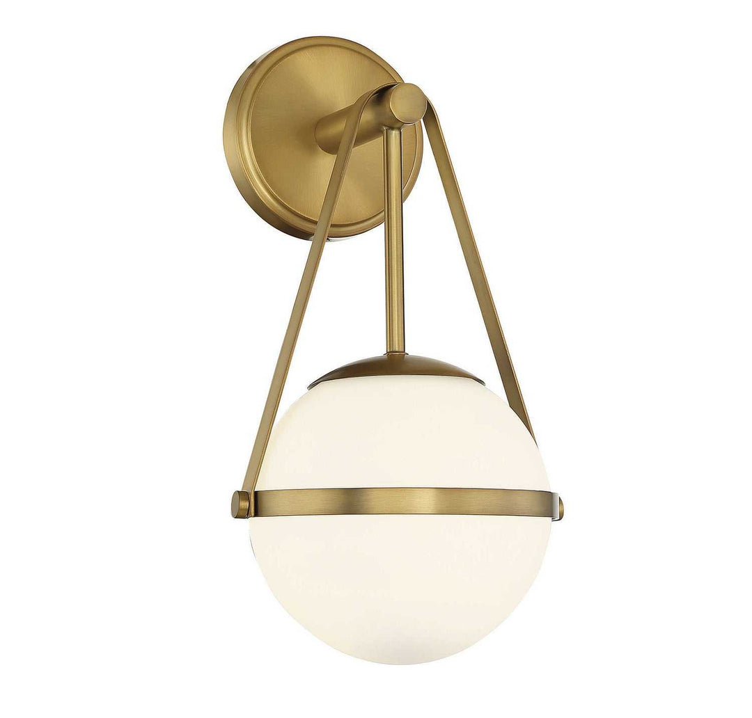 Polson One Light Wall Sconce in Warm Brass Savoy House