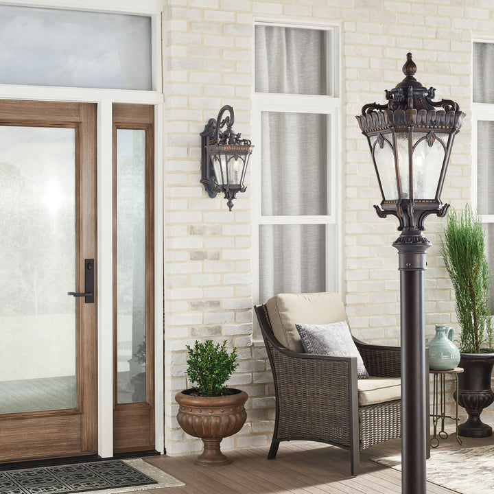 Kichler Canada - 9558LD - Three Light Outdoor Post Mount - Tournai - Londonderry