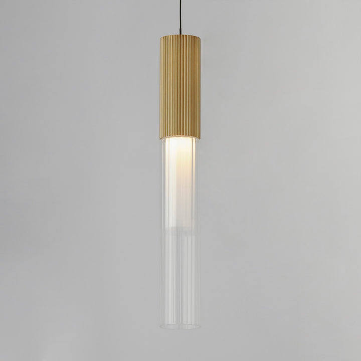 ET2 - E11011-144GLD - LED Pendant - Reeds - Gold