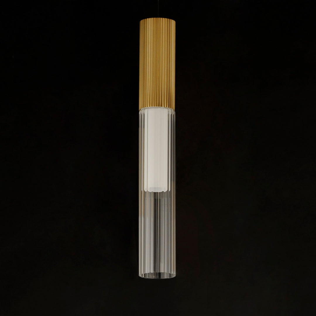 ET2 - E11011-144GLD - LED Pendant - Reeds - Gold