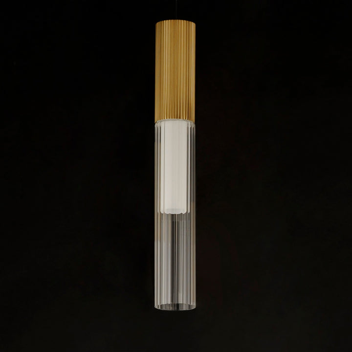 ET2 - E11011-144GLD - LED Pendant - Reeds - Gold