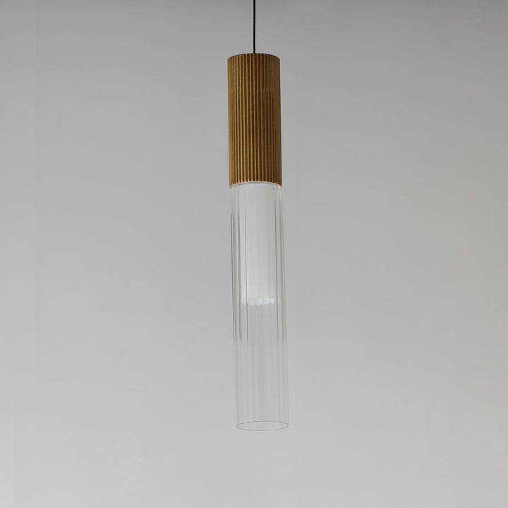 ET2 - E11011-144GLD - LED Pendant - Reeds - Gold