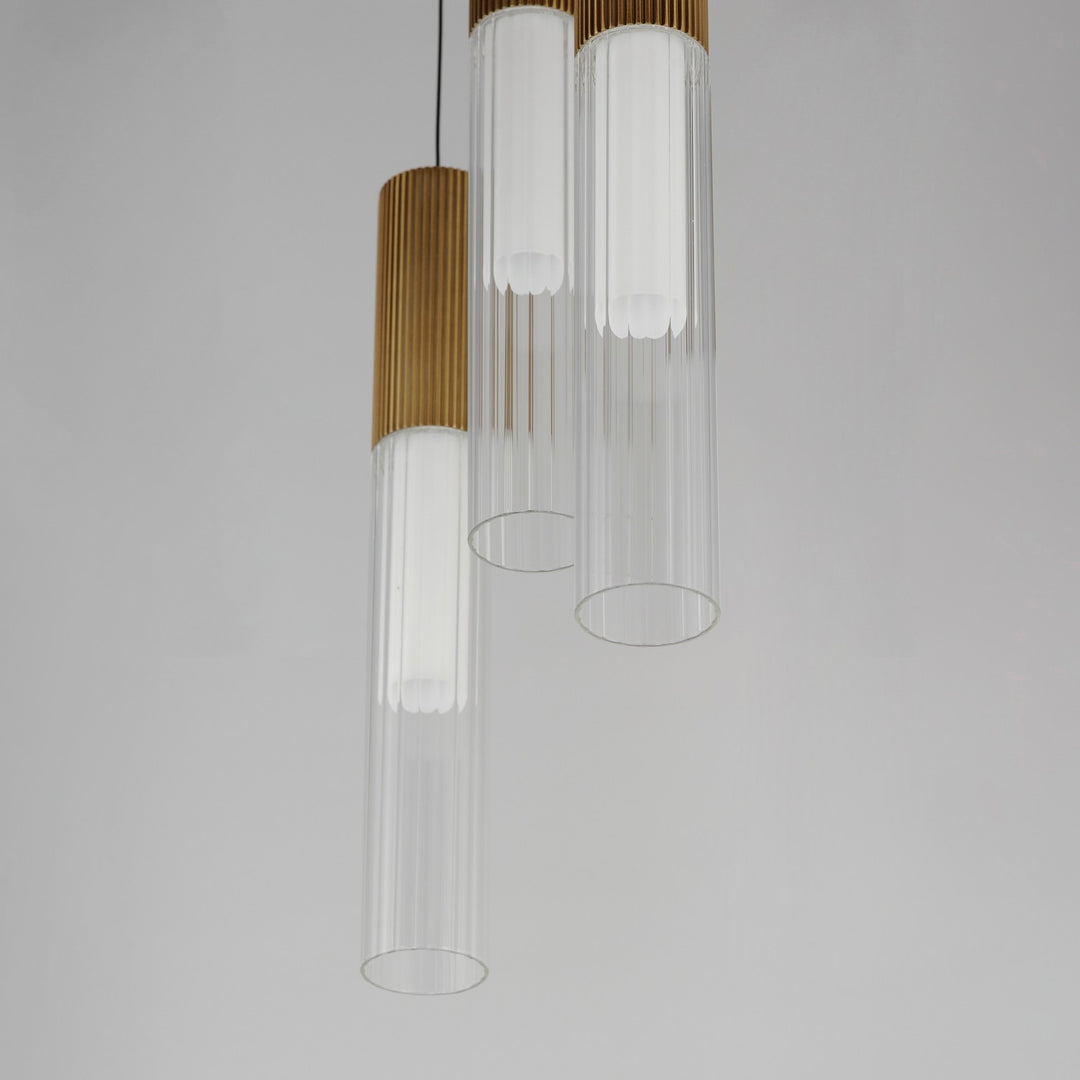ET2 - E11013-144GLD - LED Pendant - Reeds - Gold