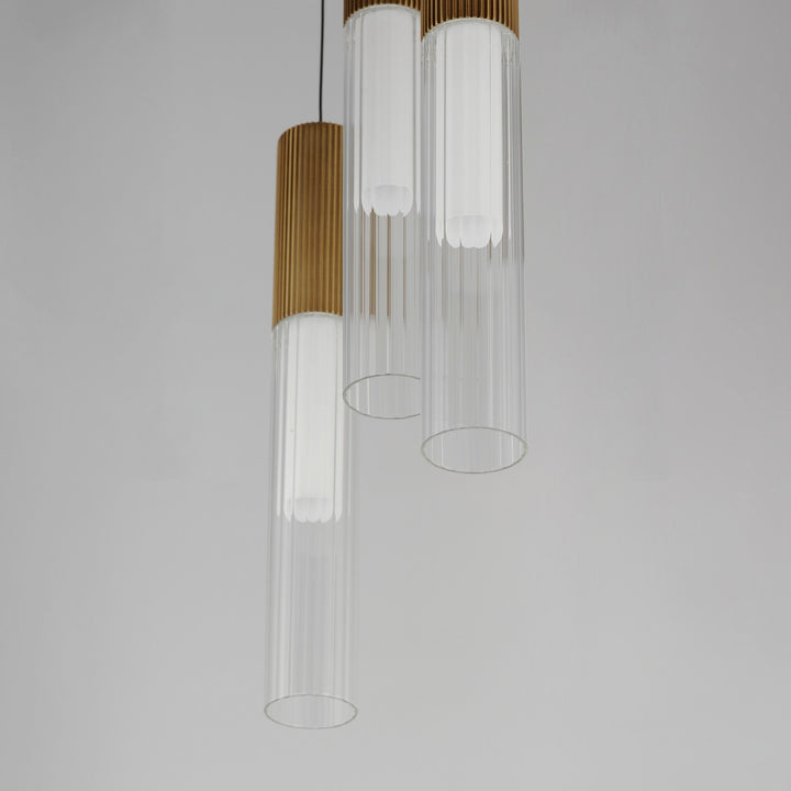 ET2 - E11013-144GLD - LED Pendant - Reeds - Gold