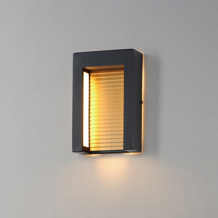 ET2 - E30102-BKGLD - LED Outdoor Wall Sconce - Alcove - Black / Gold