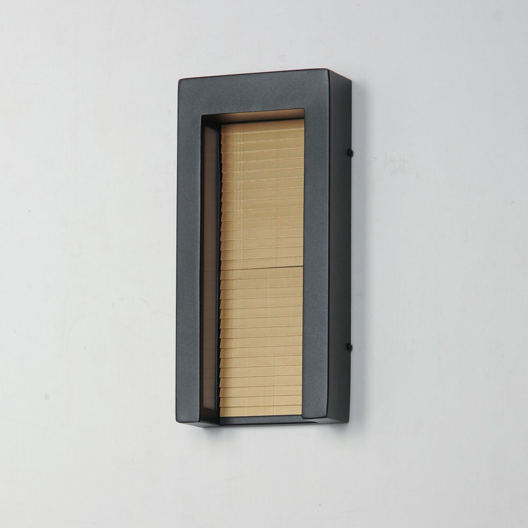 ET2 - E30104-BKGLD - LED Outdoor Wall Sconce - Alcove - Black / Gold