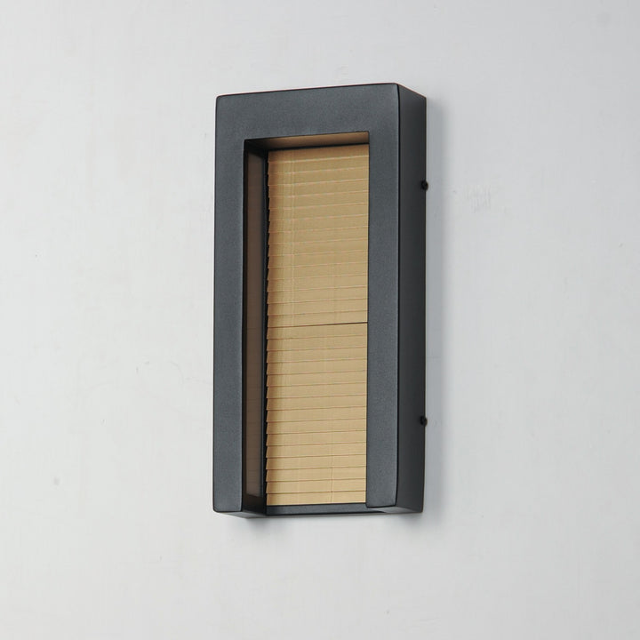 ET2 - E30104-BKGLD - LED Outdoor Wall Sconce - Alcove - Black / Gold