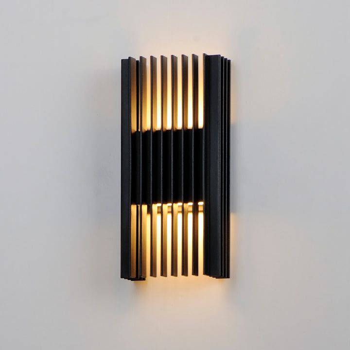ET2 - E30114-BK - LED Outdoor Wall Sconce - Rampart - Black