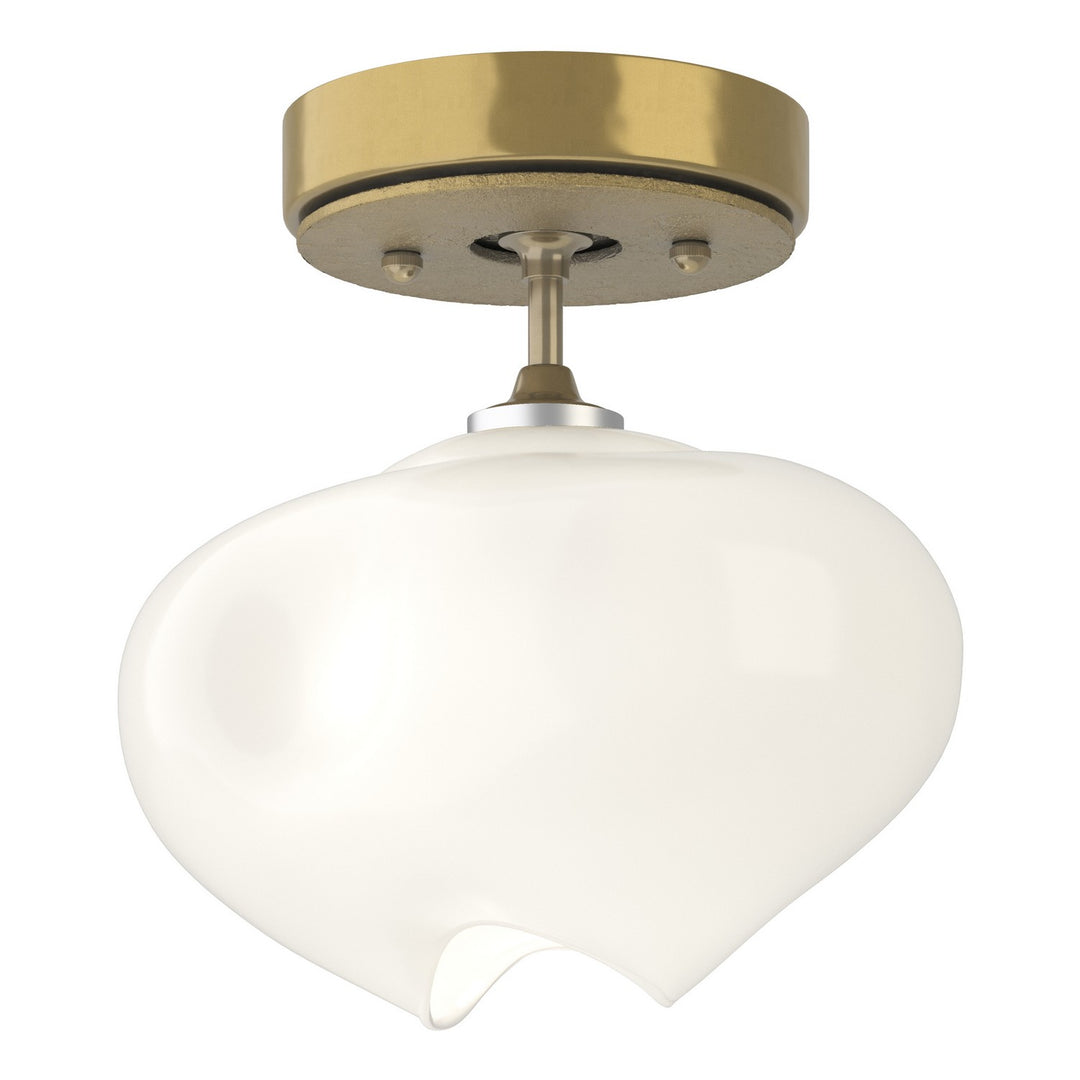 Hubbardton Forge Canada - 121372-SKT-86-86-FD0710 - One Light Semi-Flush Mount - Ume - Modern Brass