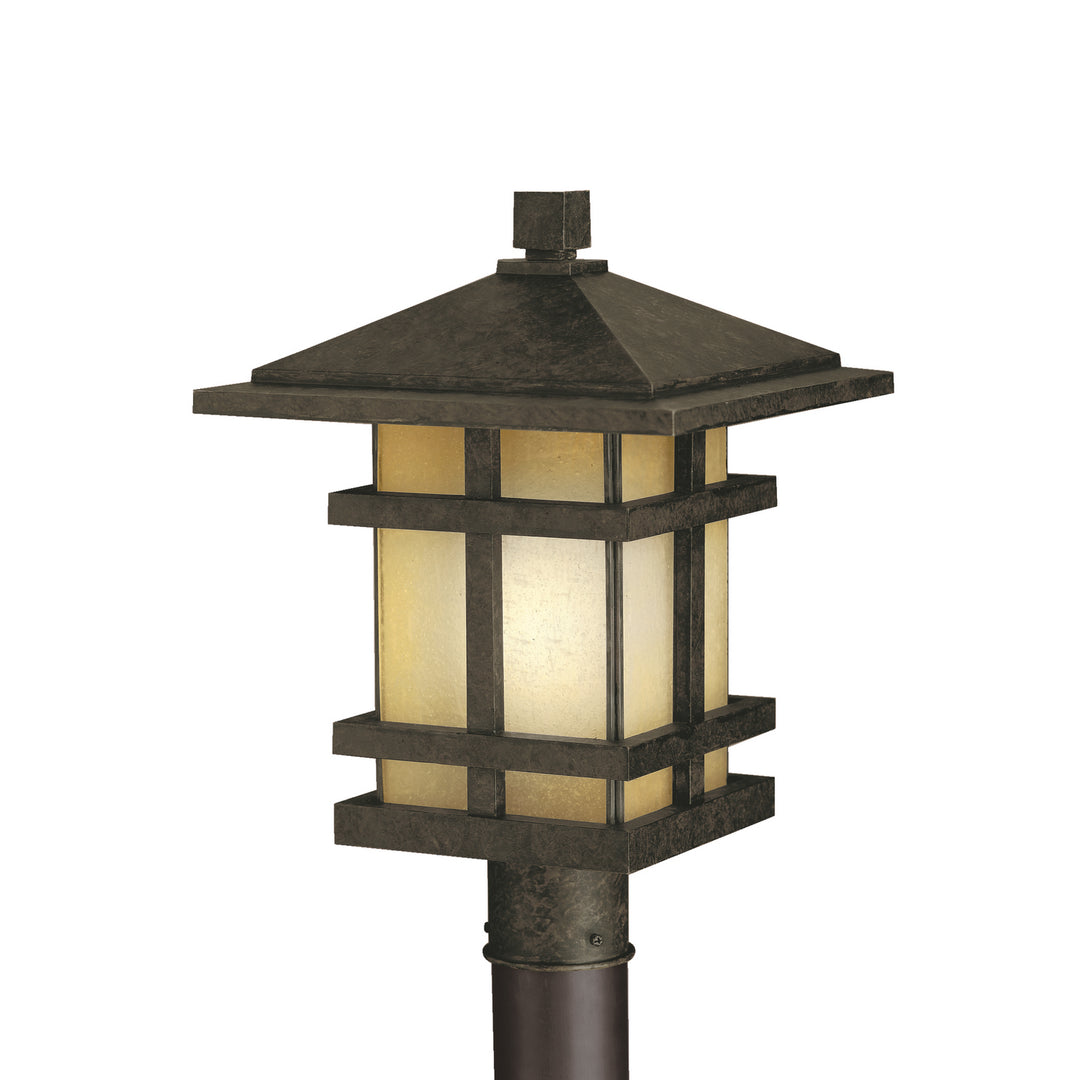 Kichler Canada - 9529AGZ - One Light Outdoor Post Mount - Cross Creek - Aged Bronze