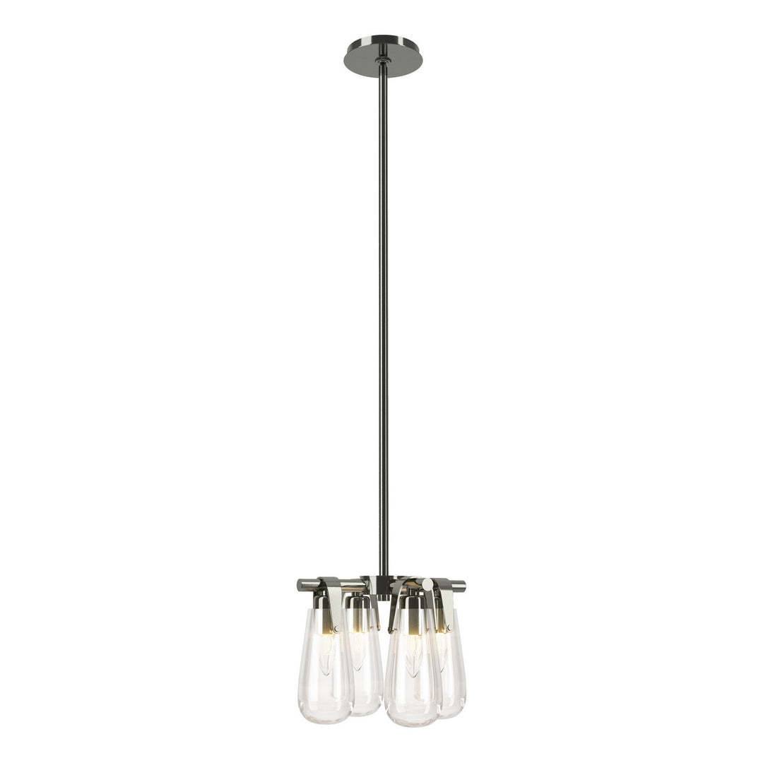 Eos Four Light Semi-Flush/Pendant in Sterling - available from The Lighting Shoppe, trusted by Canadian homeowners