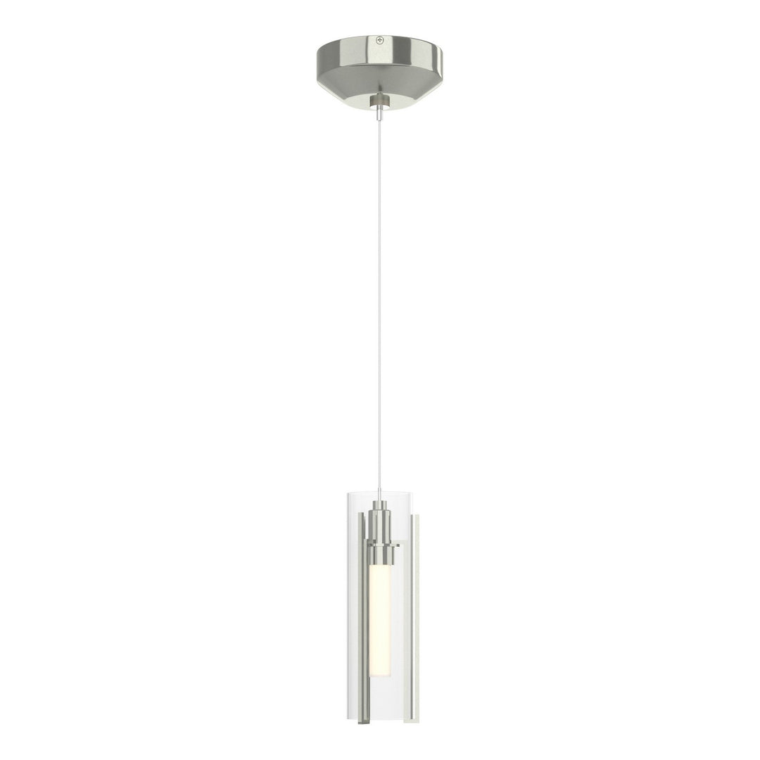Exos Glass One Light Mini Pendant in Sterling - available from The Lighting Shoppe, trusted by Canadian homeowners