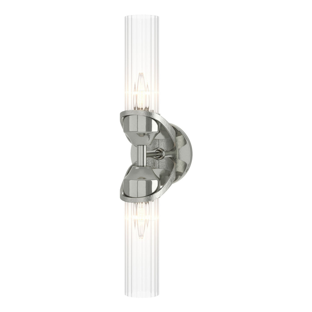 Hubbardton Forge Canada - 201346-SKT-85-ZM0634 - Two Light Bath Sconce - Bow - Sterling