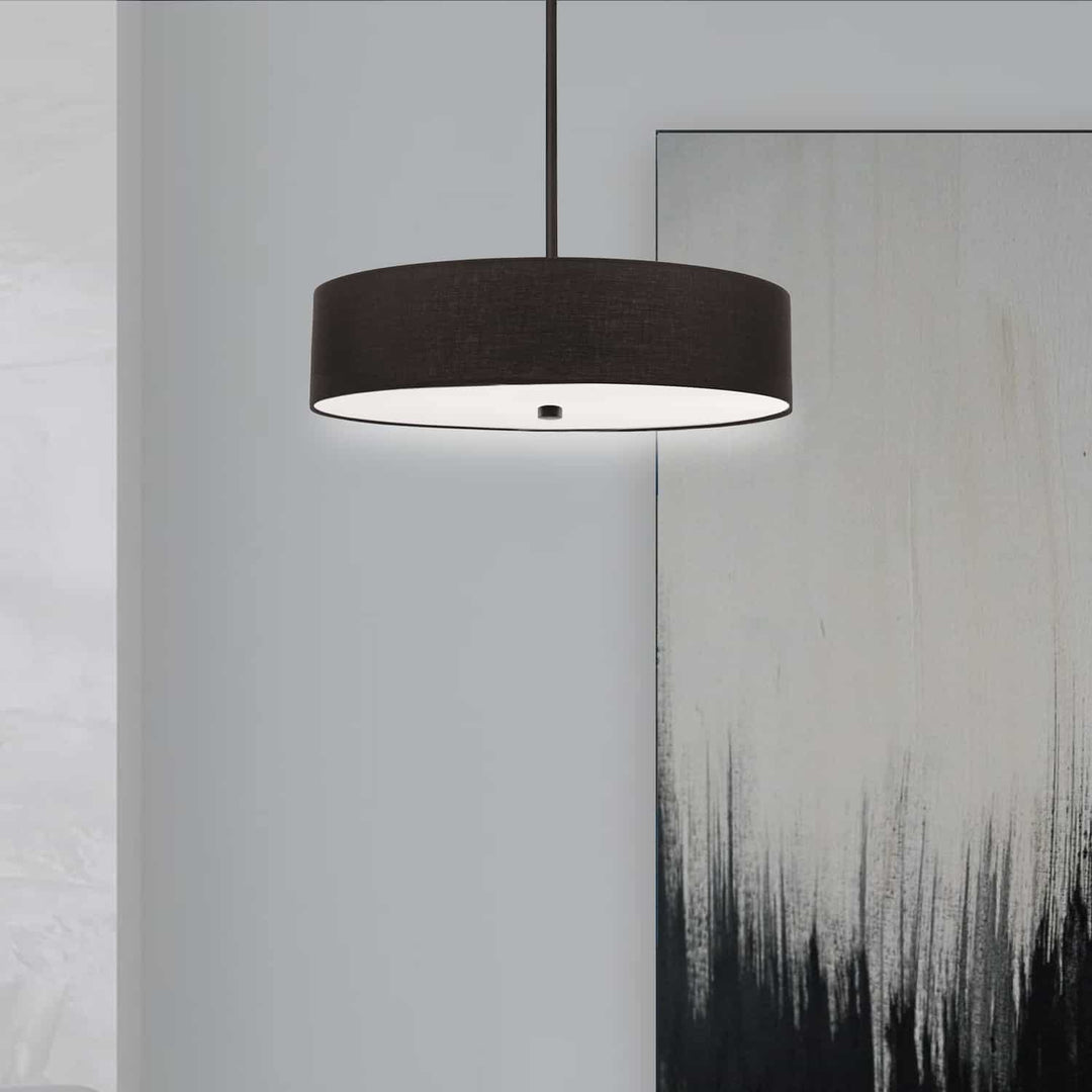 Dainolite Canada - 571-204P-MB-BK - Four Light Pendant - Everly - Black
