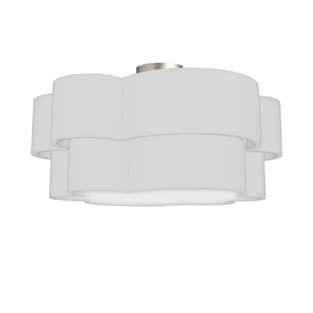 Phlox Three Light Flush Mount in White - available from The Lighting Shoppe, trusted by Canadian homeowners