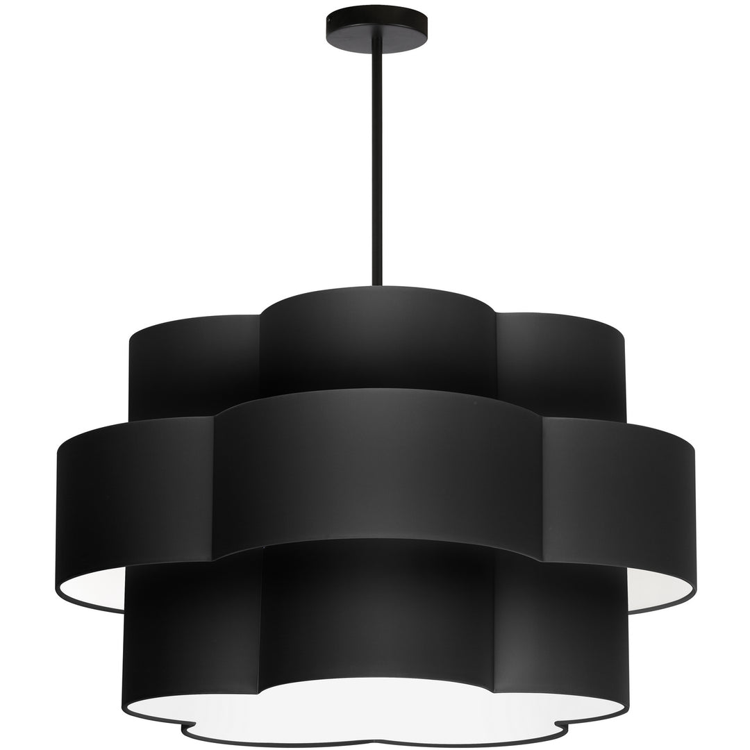 Dainolite Canada - PLX-284C-MB-BK - Four Light Chandelier - Phlox - Black