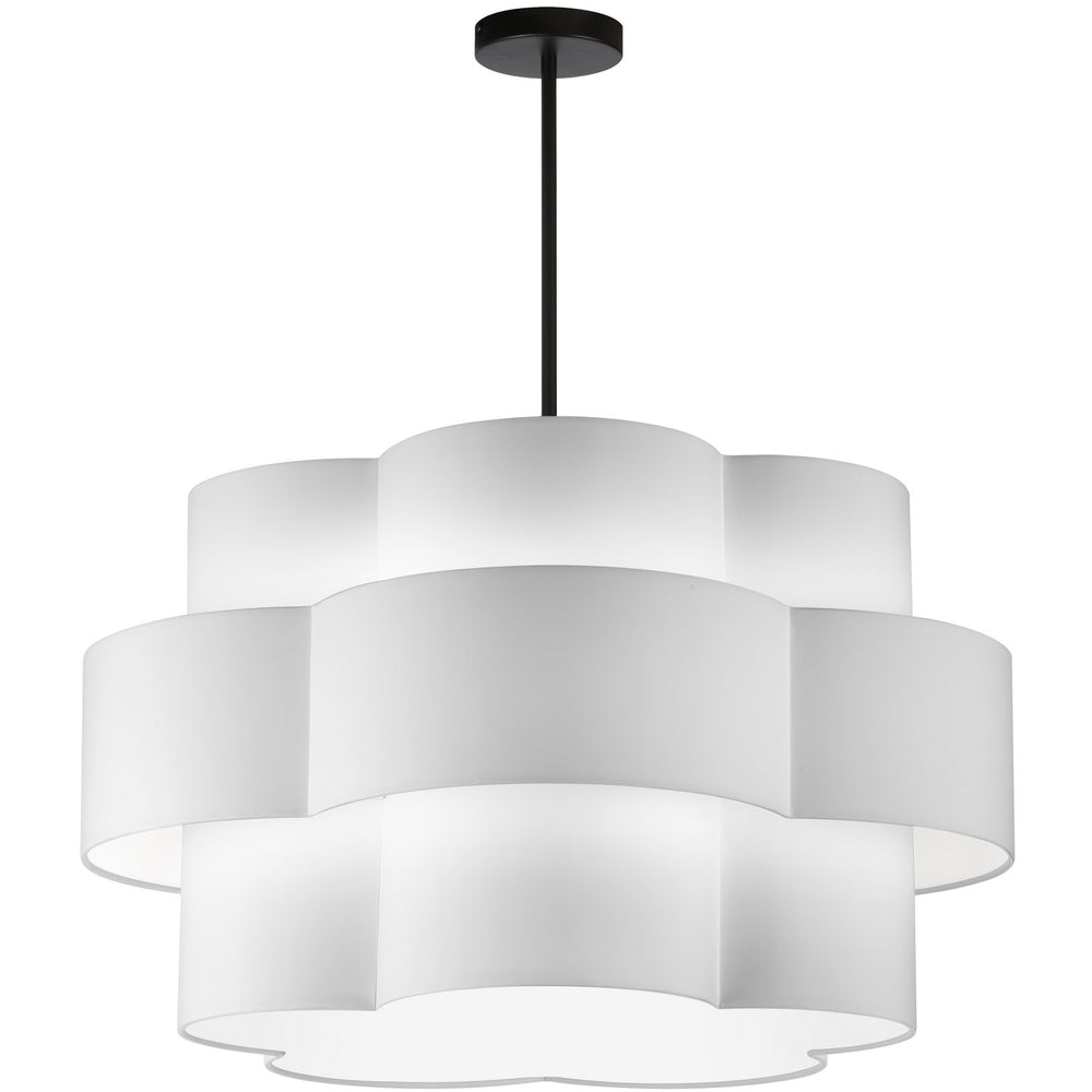 Dainolite Canada - PLX-284C-MB-WH - Four Light Chandelier - Phlox - White