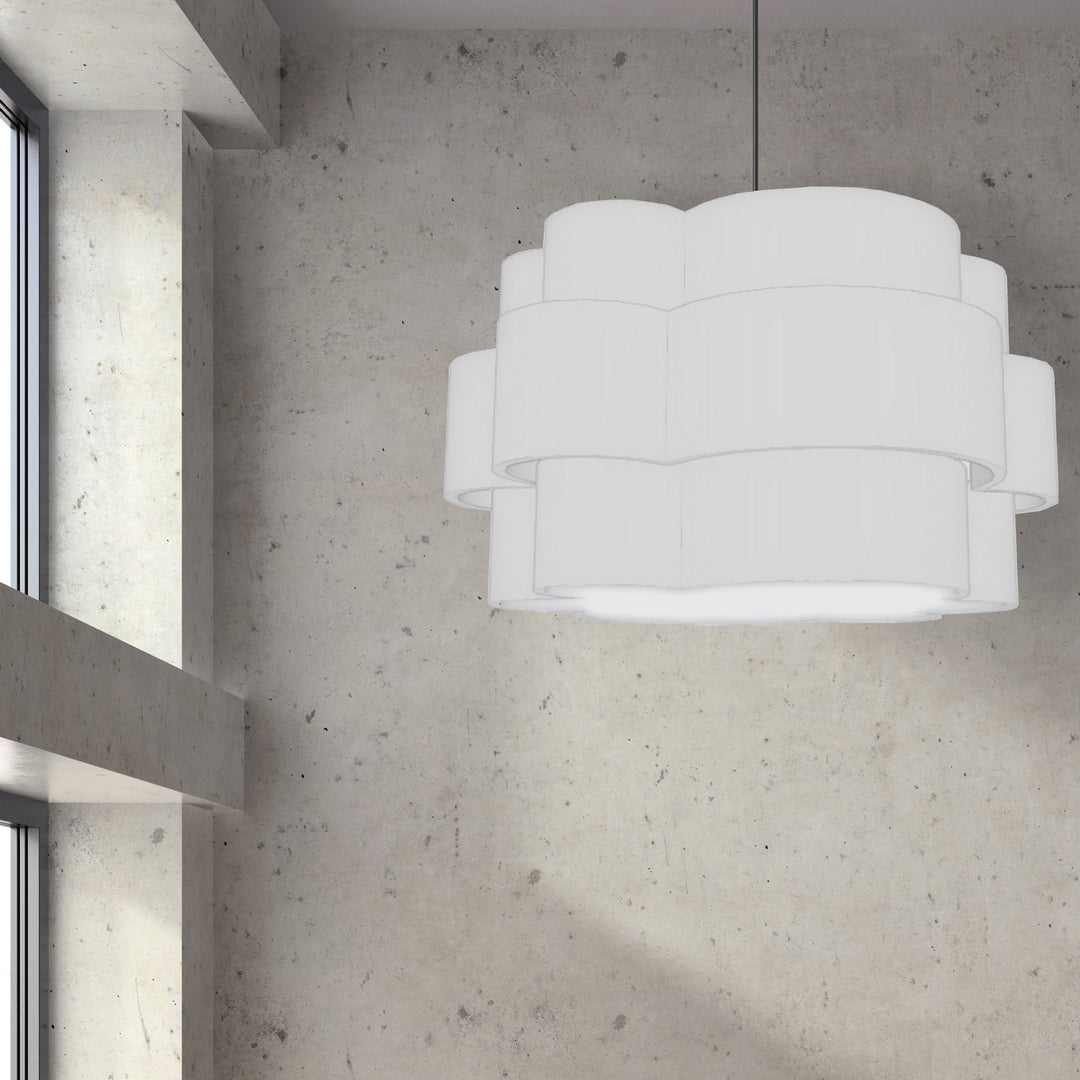 Dainolite Canada - PLX-284C-MB-WH - Four Light Chandelier - Phlox - White