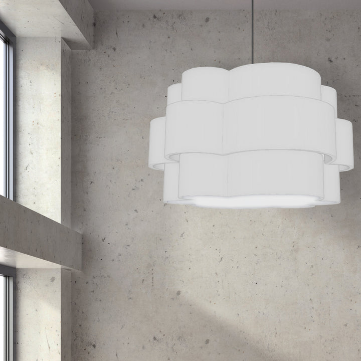 Dainolite Canada - PLX-284C-MB-WH - Four Light Chandelier - Phlox - White