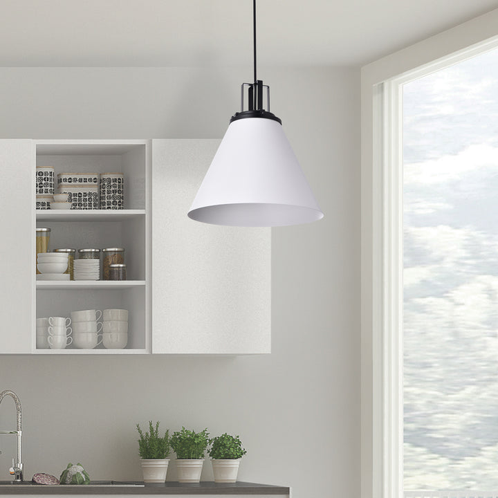 Dainolite Canada - SNS-141P-MW-MB - One Light Pendant - Sonus - White